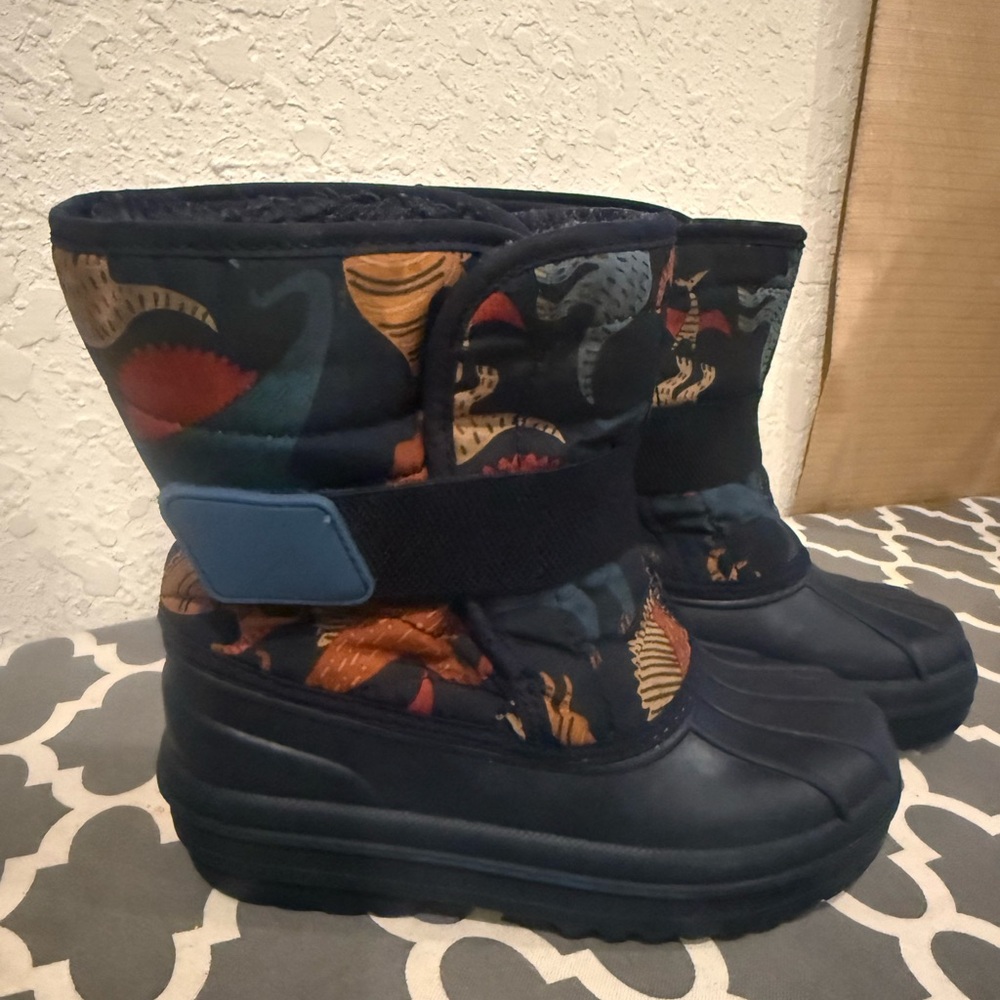 Children’s Place Dinosaur Print Snow Boots